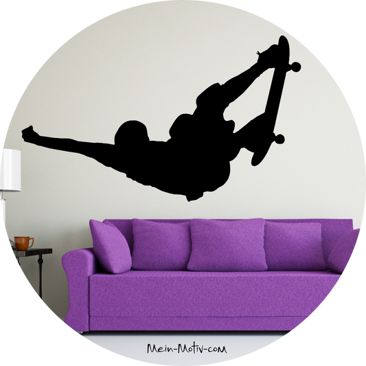 Wandtattoo Skater Schatten