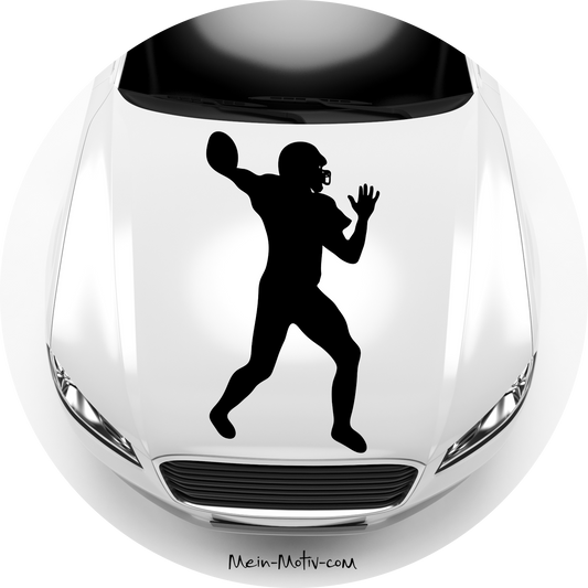 Autoaufkleber American Football Silhouette