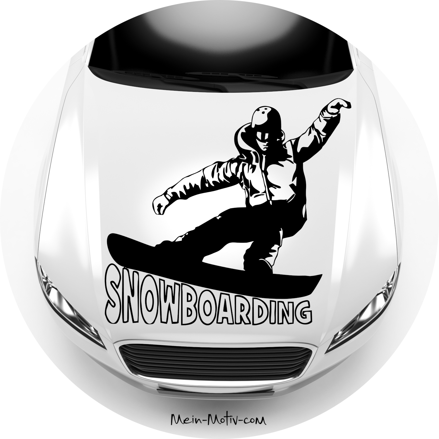 Autoaufkleber Snowboarding