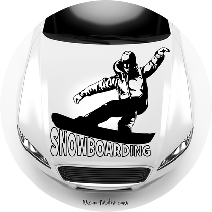 Autoaufkleber Snowboarding