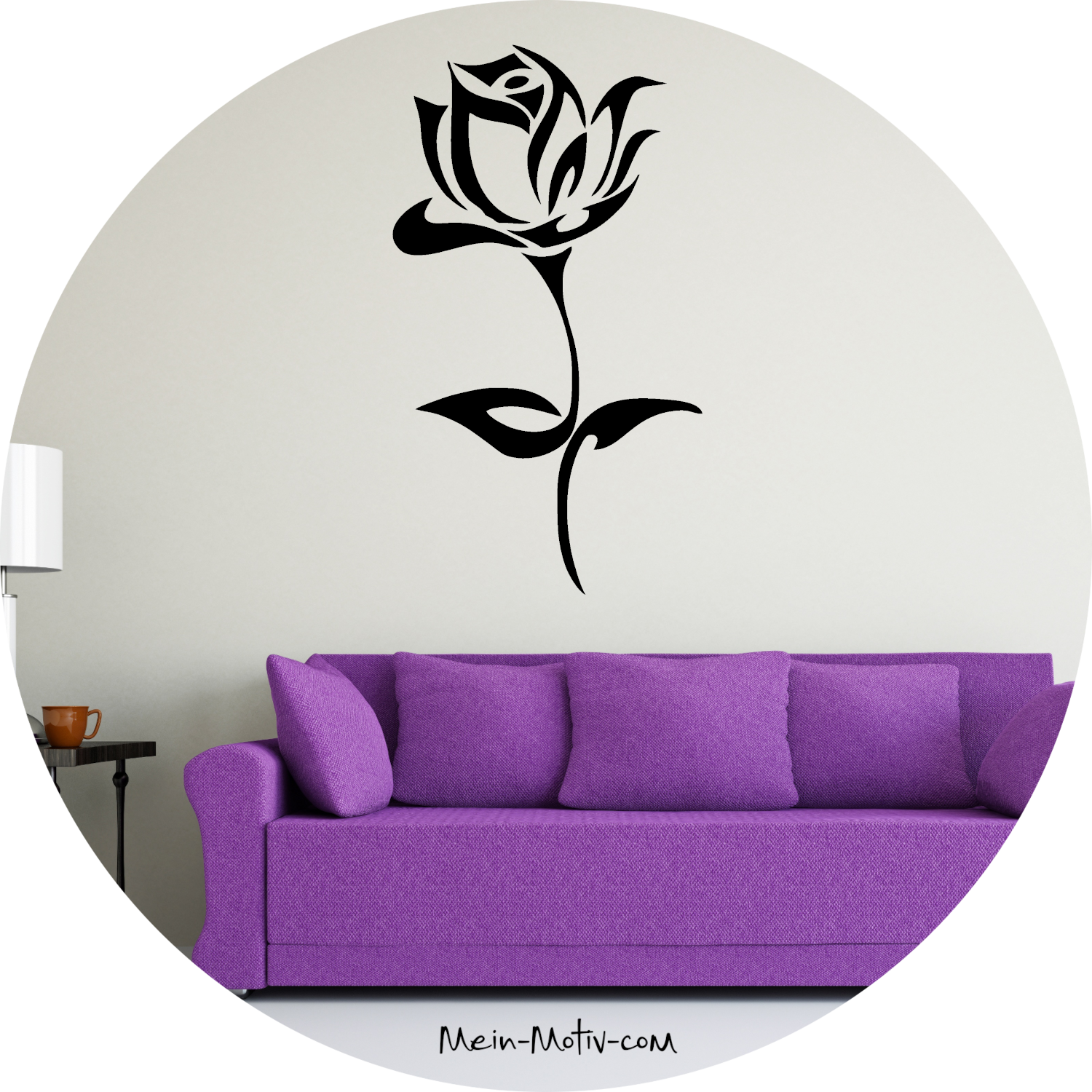 Wandtattoo Rose