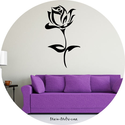 Wandtattoo Rose