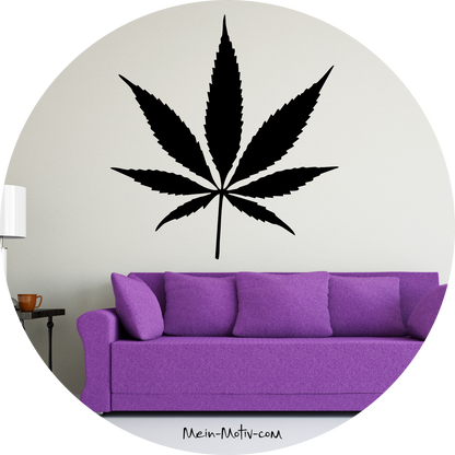 Wandtattoo Cannabis