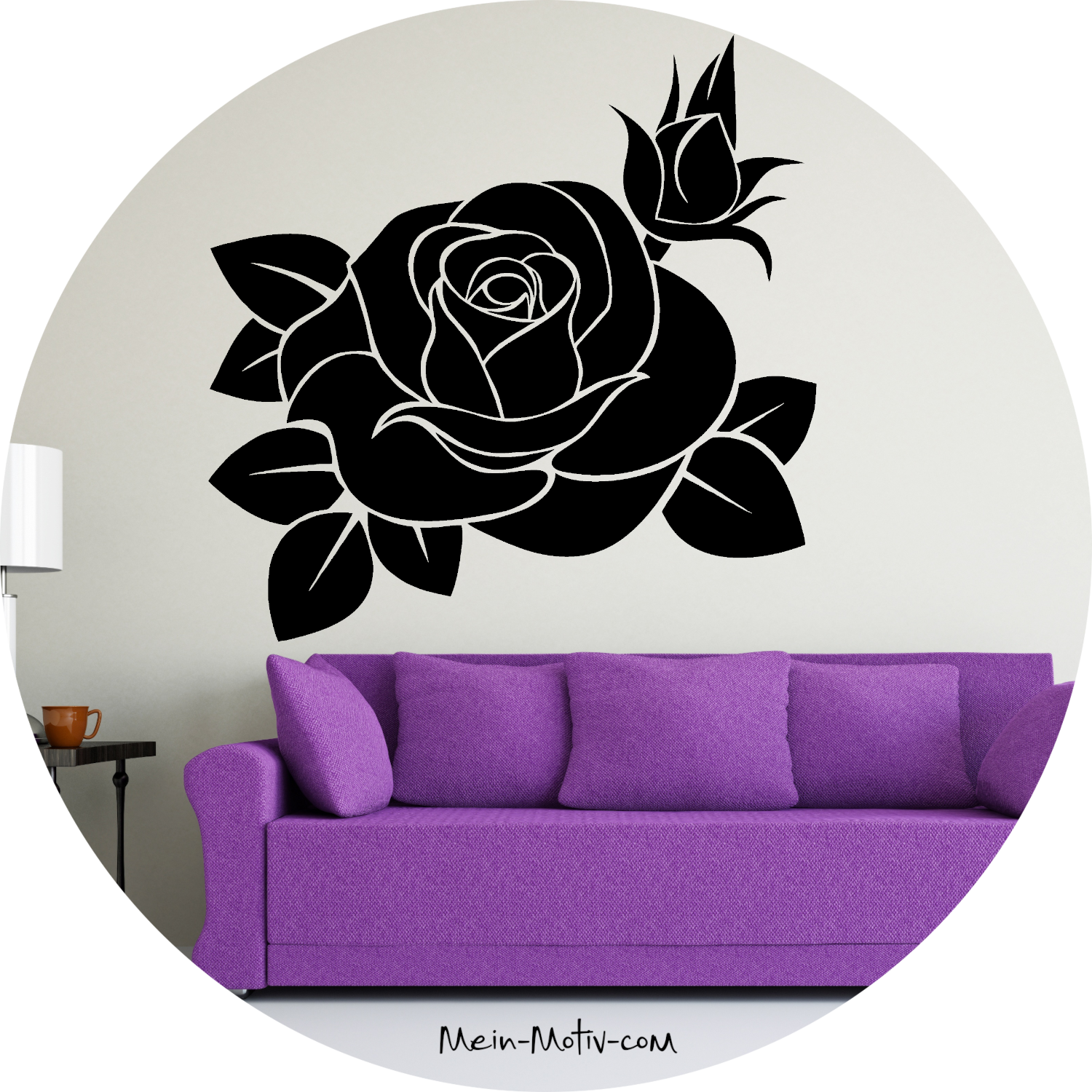 Wandtattoo Rose Tattoo