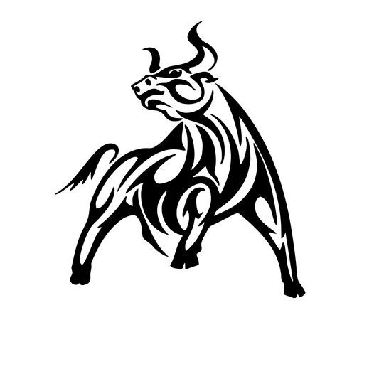 Wandtattoo Stier Tribal