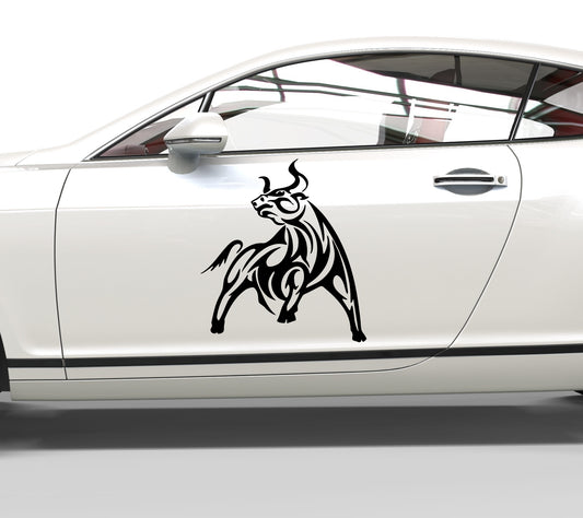 Autoaufkleber Stier Tribal