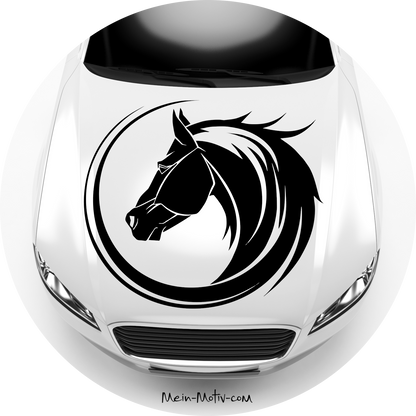 Autoaufkleber Pferd Tribal