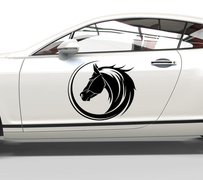 Autoaufkleber Pferd Tribal