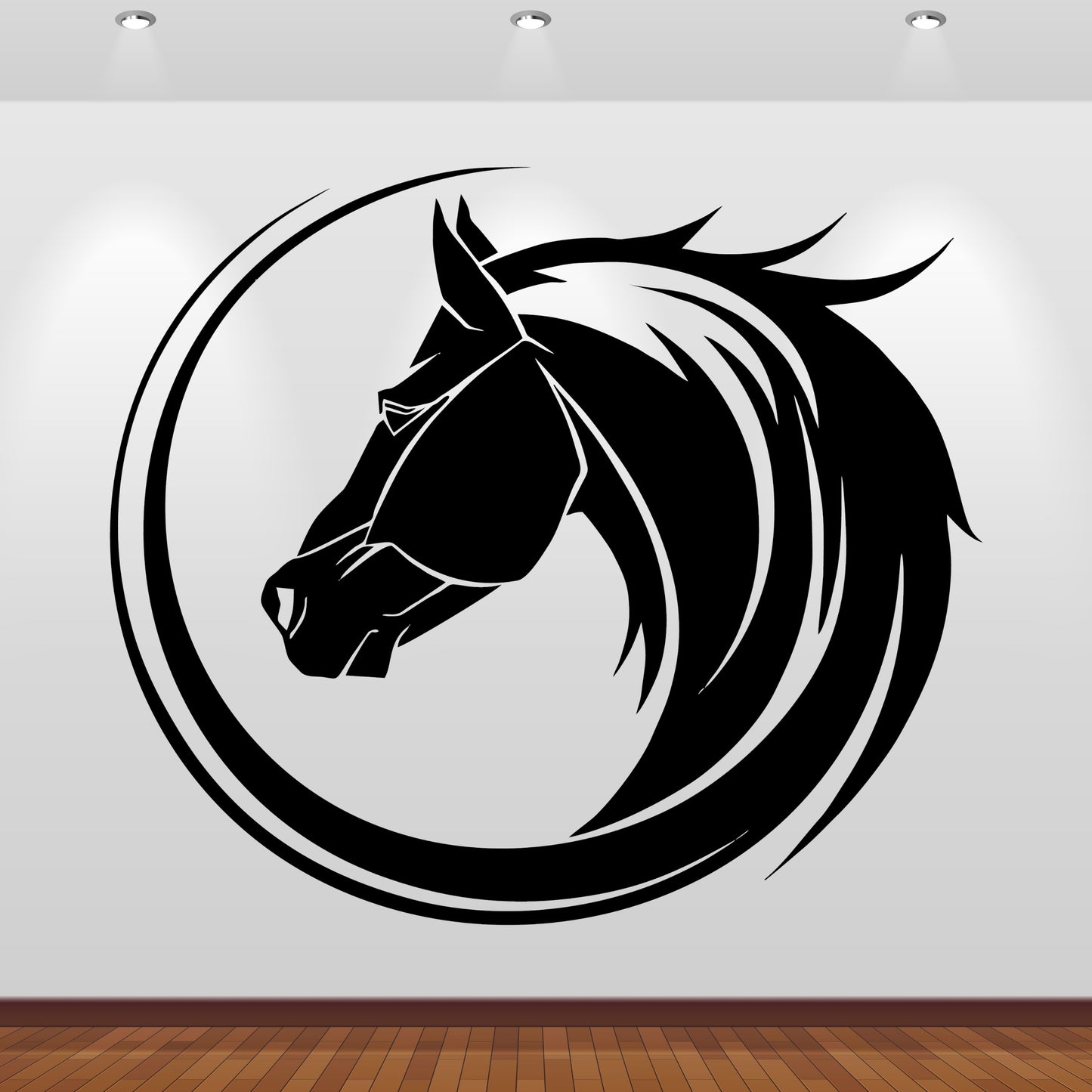 Wandtattoo Pferd Tribal