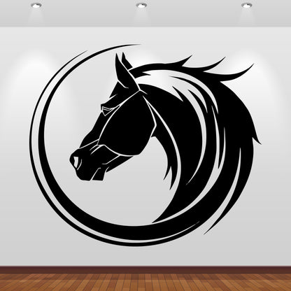Wandtattoo Pferd Tribal