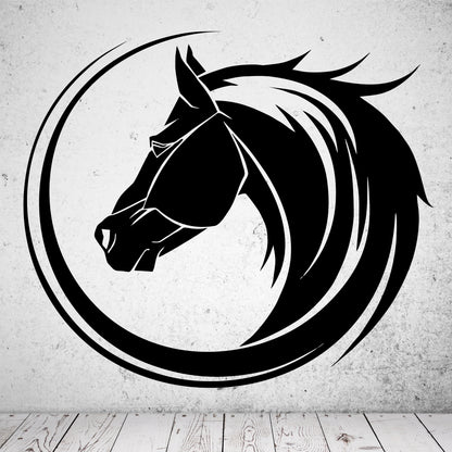 Wandtattoo Pferd Tribal