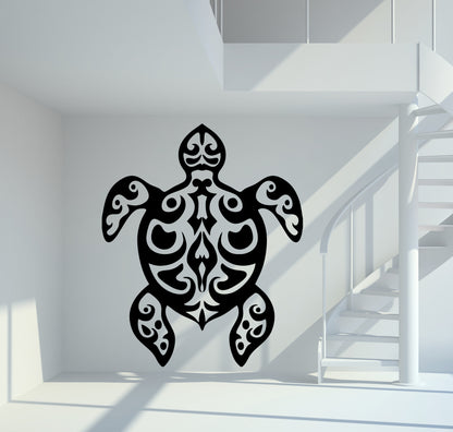 Wandtattoo Tribal Turtle
