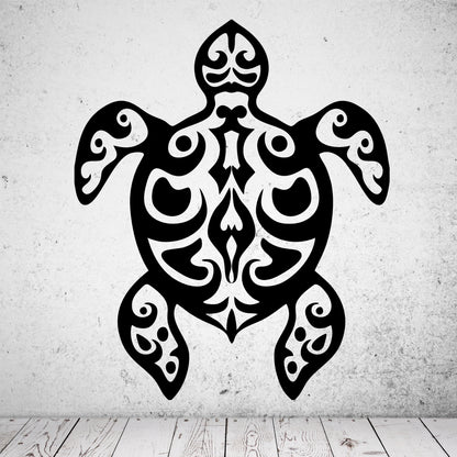 Wandtattoo Tribal Turtle