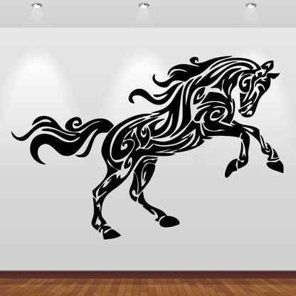 Wandtattoo Tribal Pferd