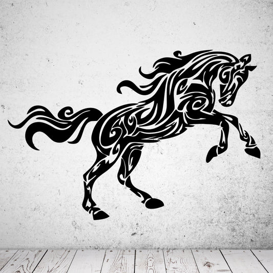 Wandtattoo Tribal Pferd
