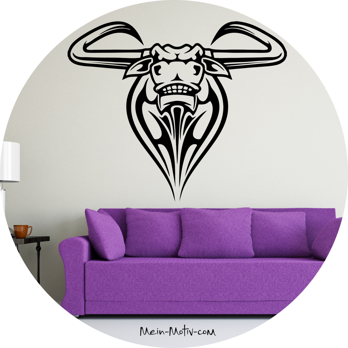 Wandtattoo Texas Longhorn Rind