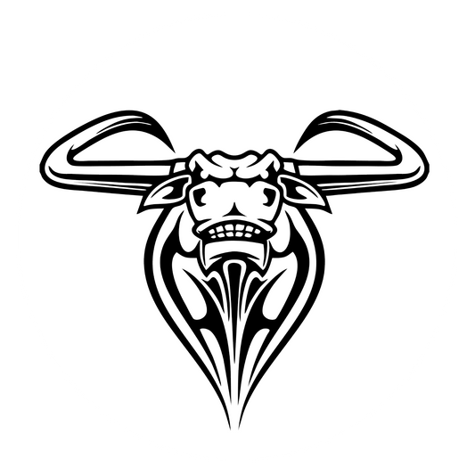 Wandtattoo Texas Longhorn Rind