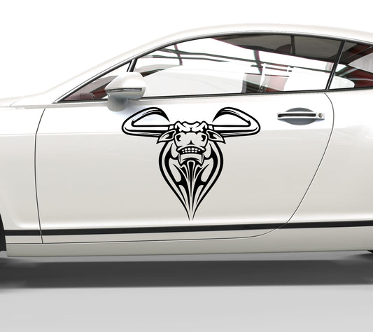 Autoaufkleber Texas Longhorn Rind