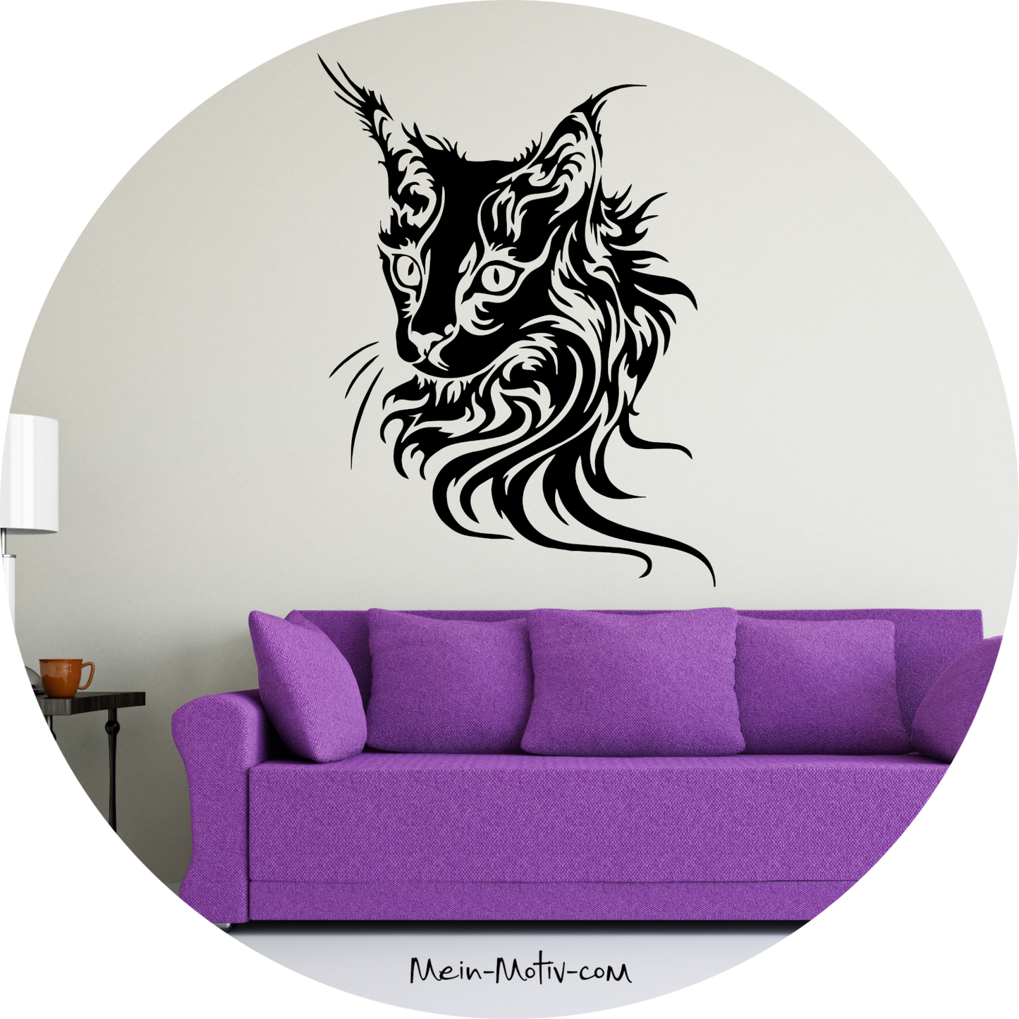 Wandtattoo Katze