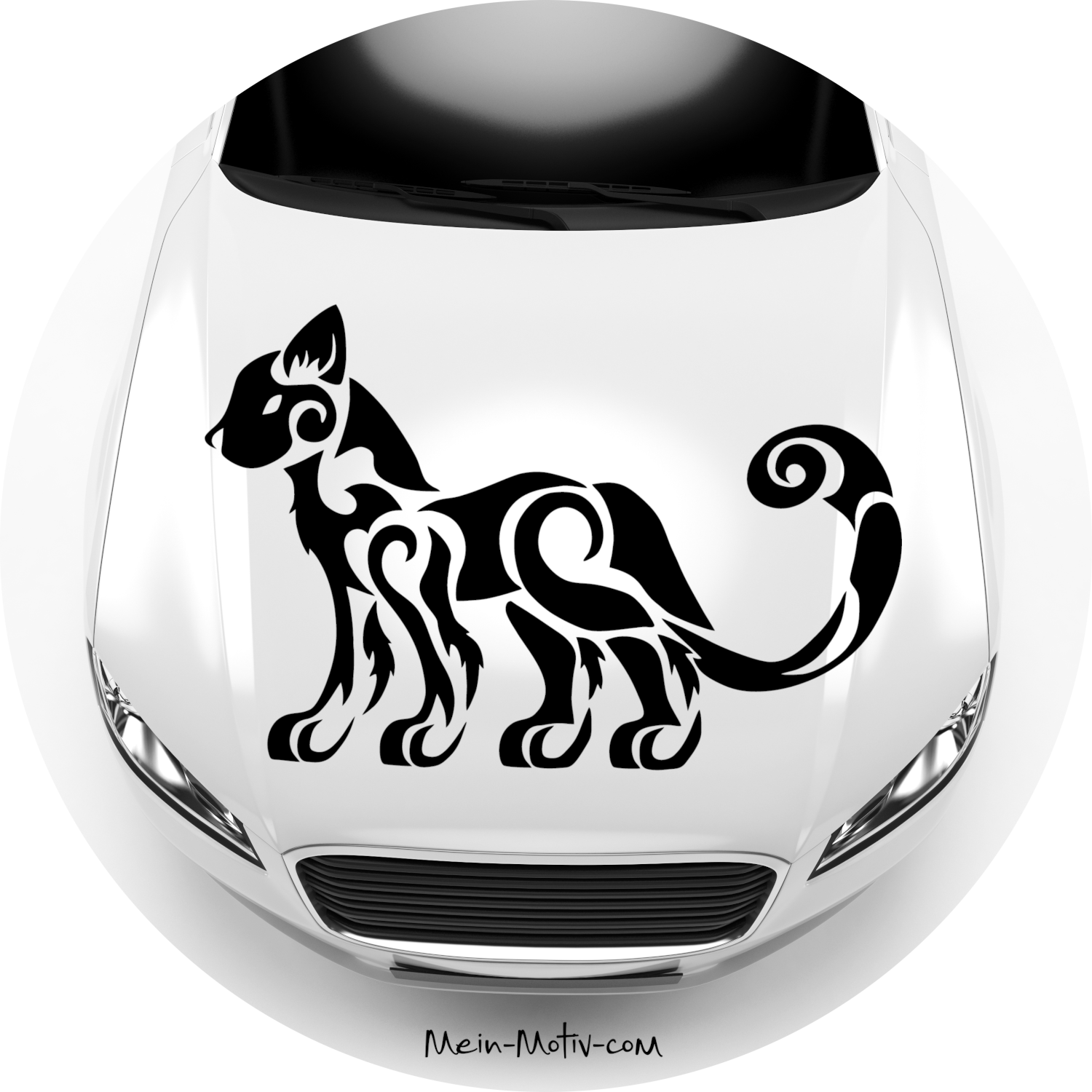 Autoaufkleber Tribal Katze