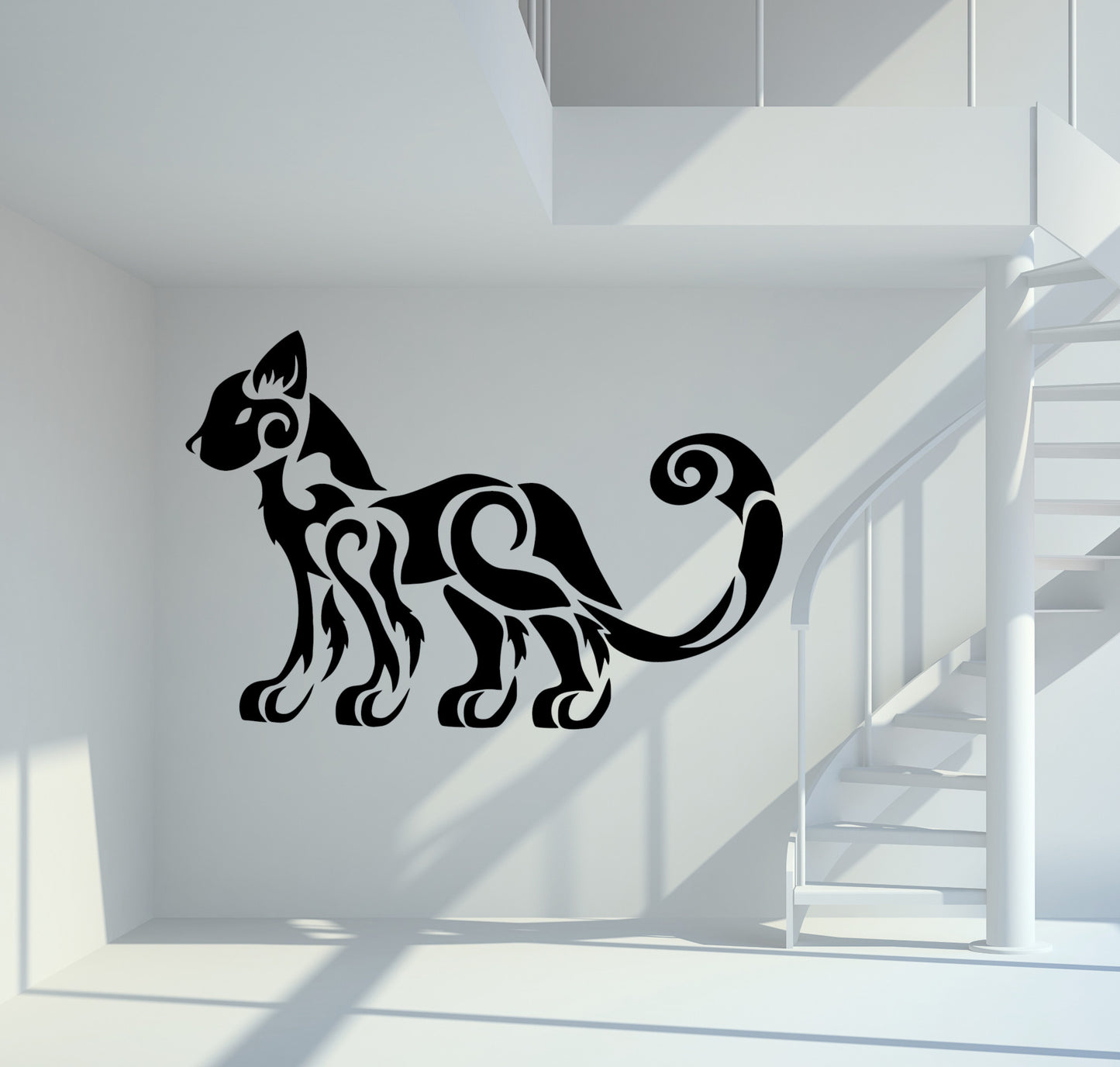 Wandtattoo Tribal Katze