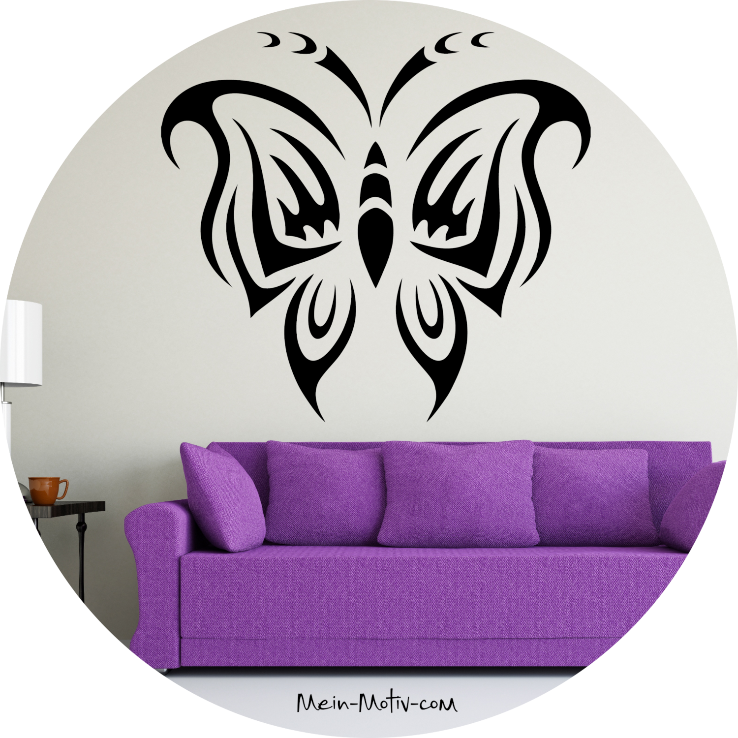 Wandtattoo Schmetterling Tribal