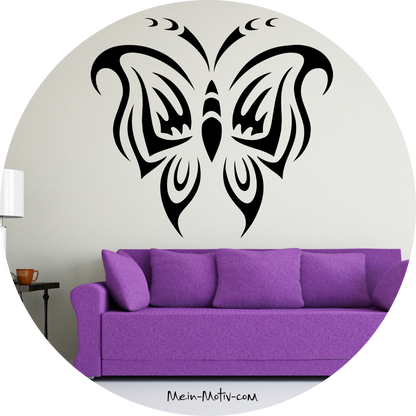 Wandtattoo Schmetterling Tribal