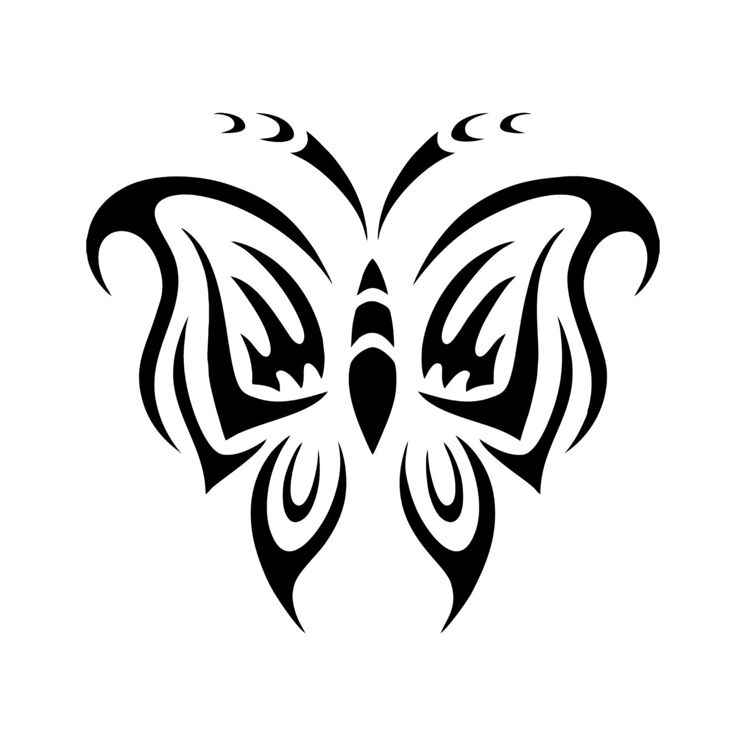 Wandtattoo Schmetterling Tribal