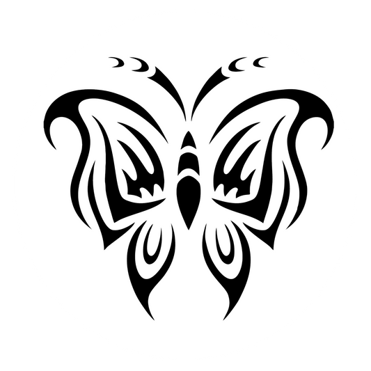 Wandtattoo Schmetterling Tribal