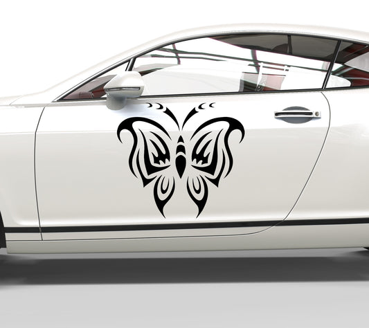 Autoaufkleber Schmetterling Tribal