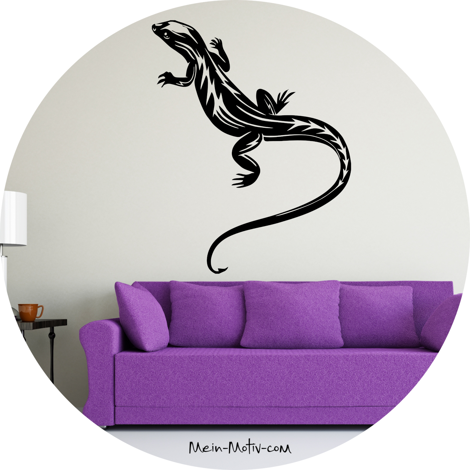 Wandtattoo Eidechse