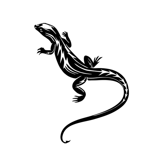 Wandtattoo Eidechse