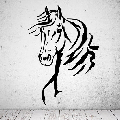 Wandtattoo Pferd im Wind