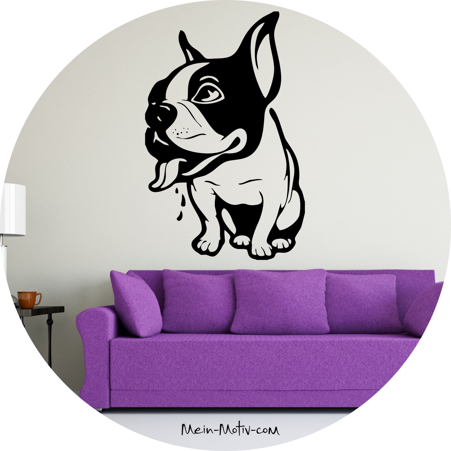 Wandtattoo Französische Bulldogge