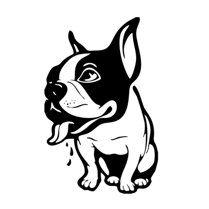 Wandtattoo Französische Bulldogge