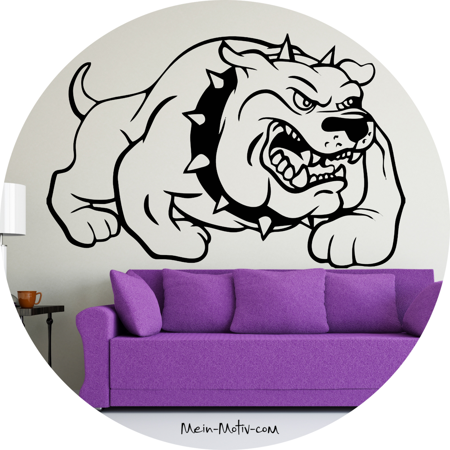 Wandtattoo Bulldogge