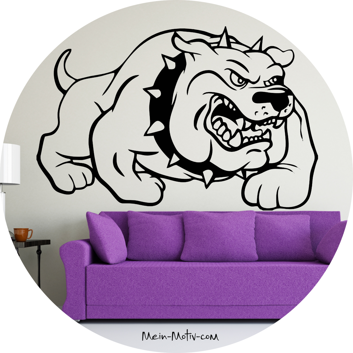 Wandtattoo Bulldogge