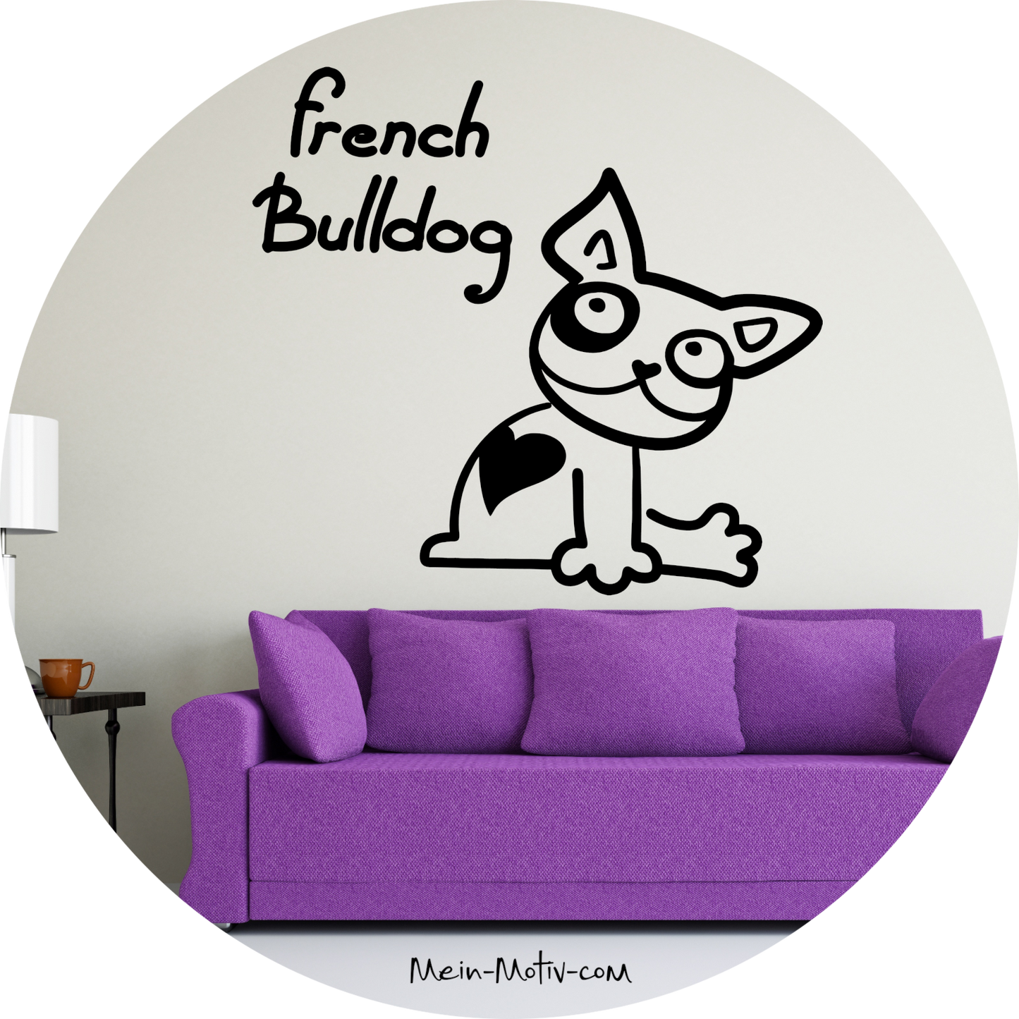 Wandtattoo French Bulldog