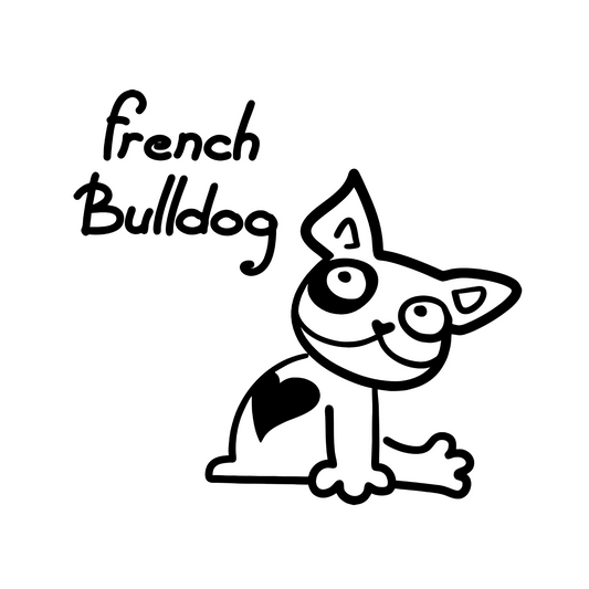 Wandtattoo French Bulldog