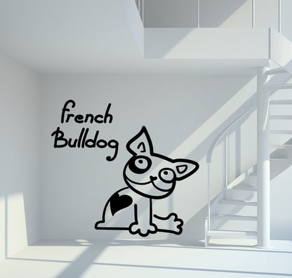 Wandtattoo French Bulldog