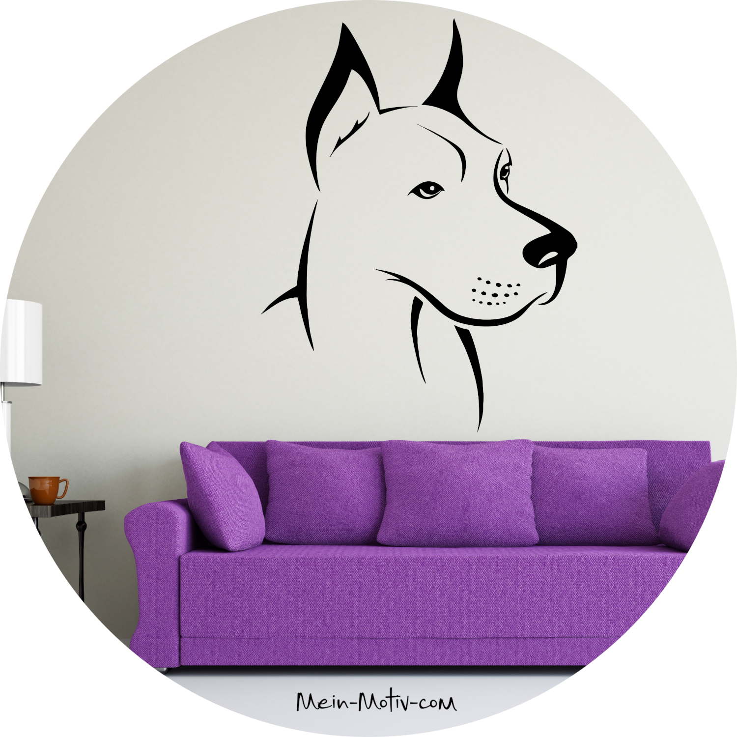 Wandtattoo Deutsche Dogge