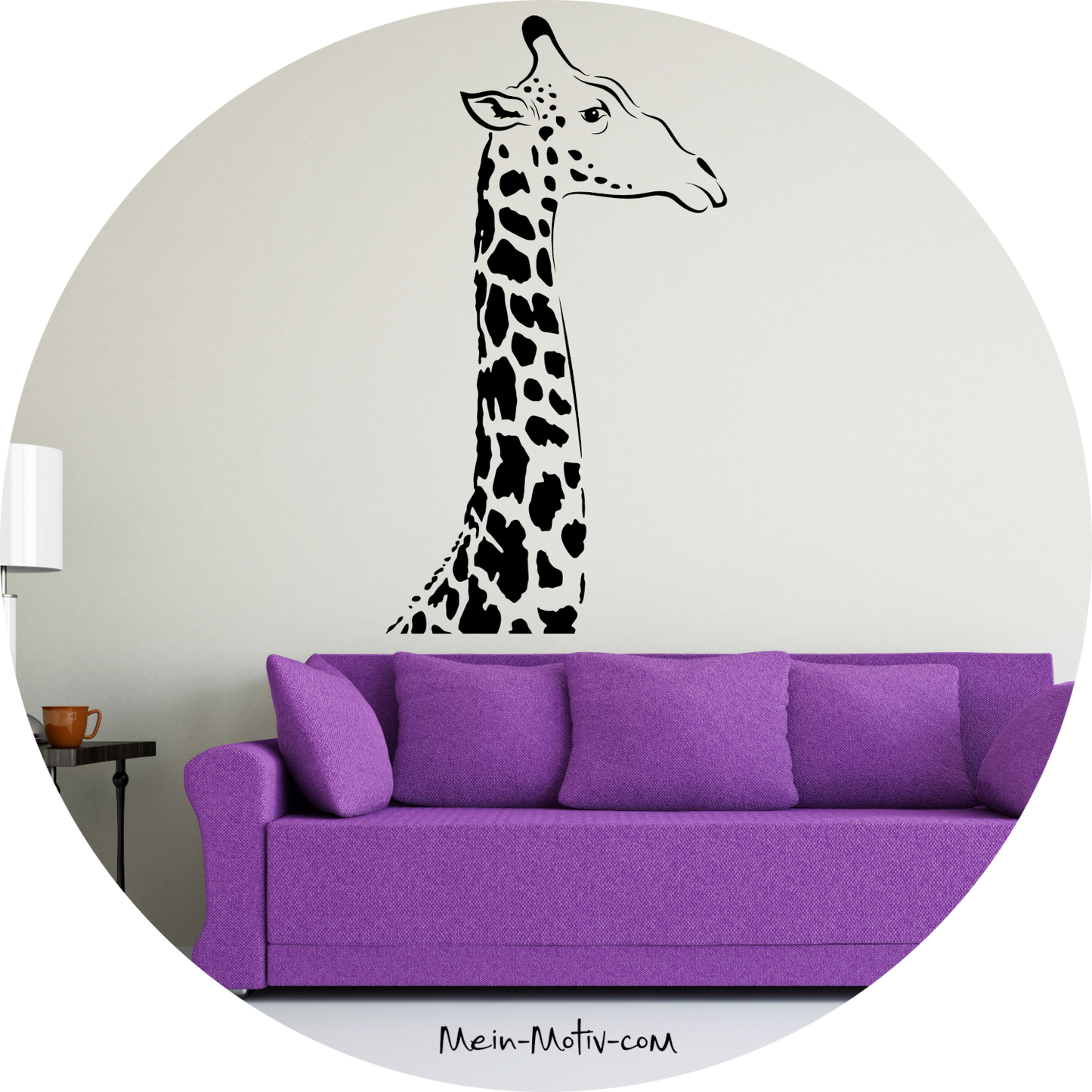 Wandtattoo Giraffe