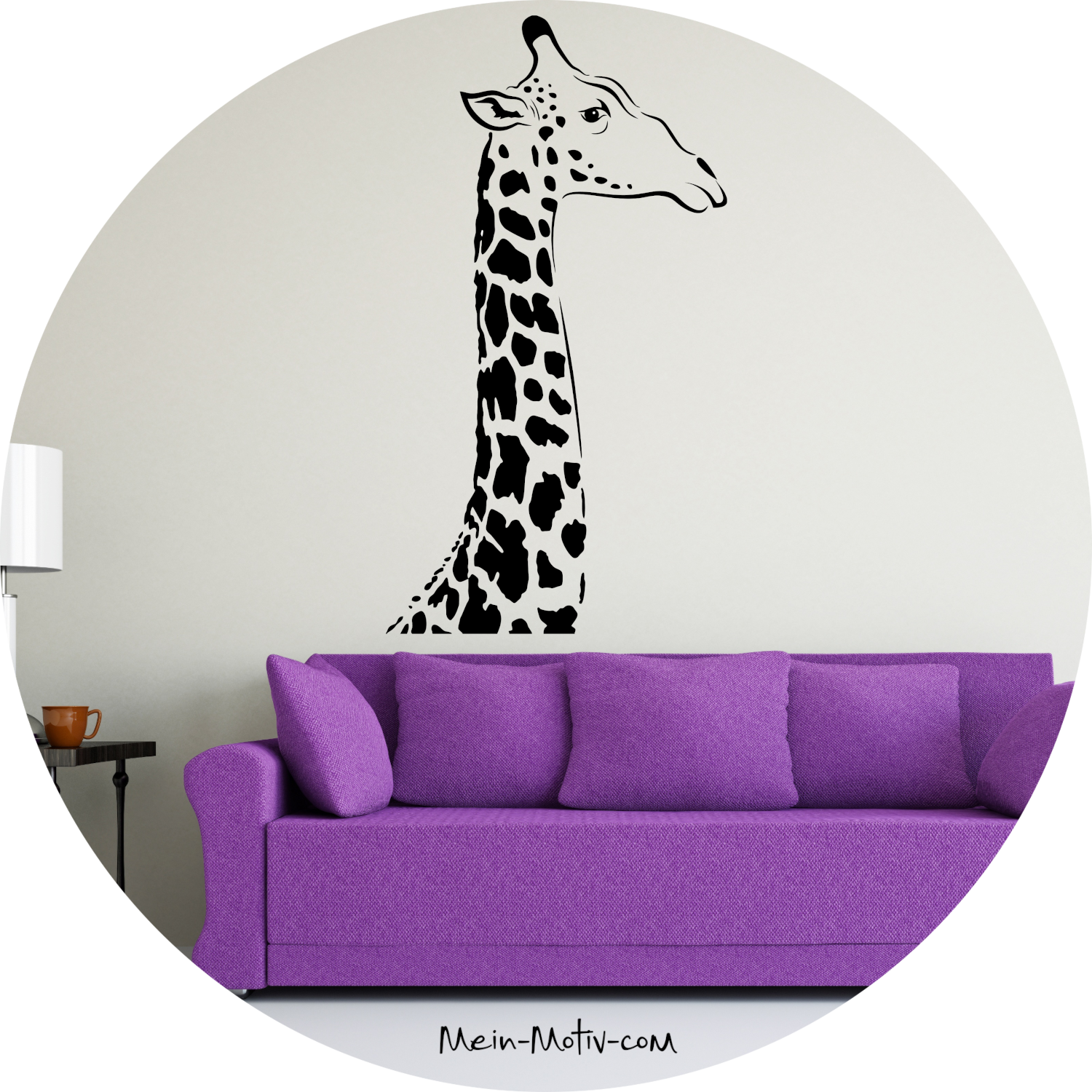 Wandtattoo Giraffe
