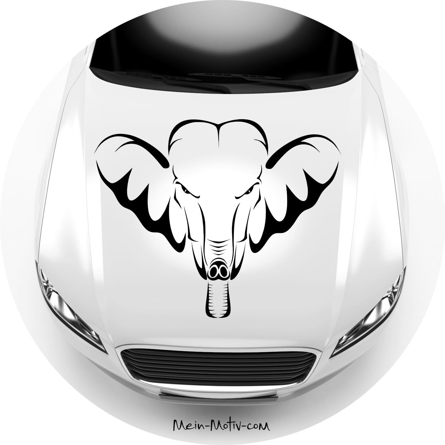 Autoaufkleber Böser Elefant