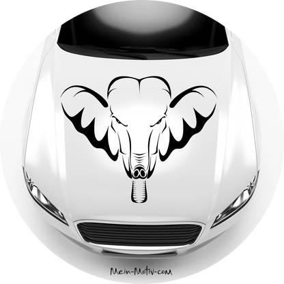 Autoaufkleber Böser Elefant