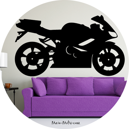 Wandtattoo Motorrad