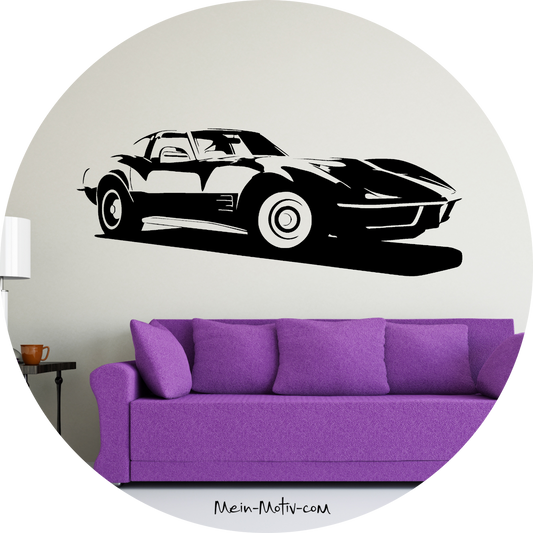 Wandtattoo Corvette Stingray