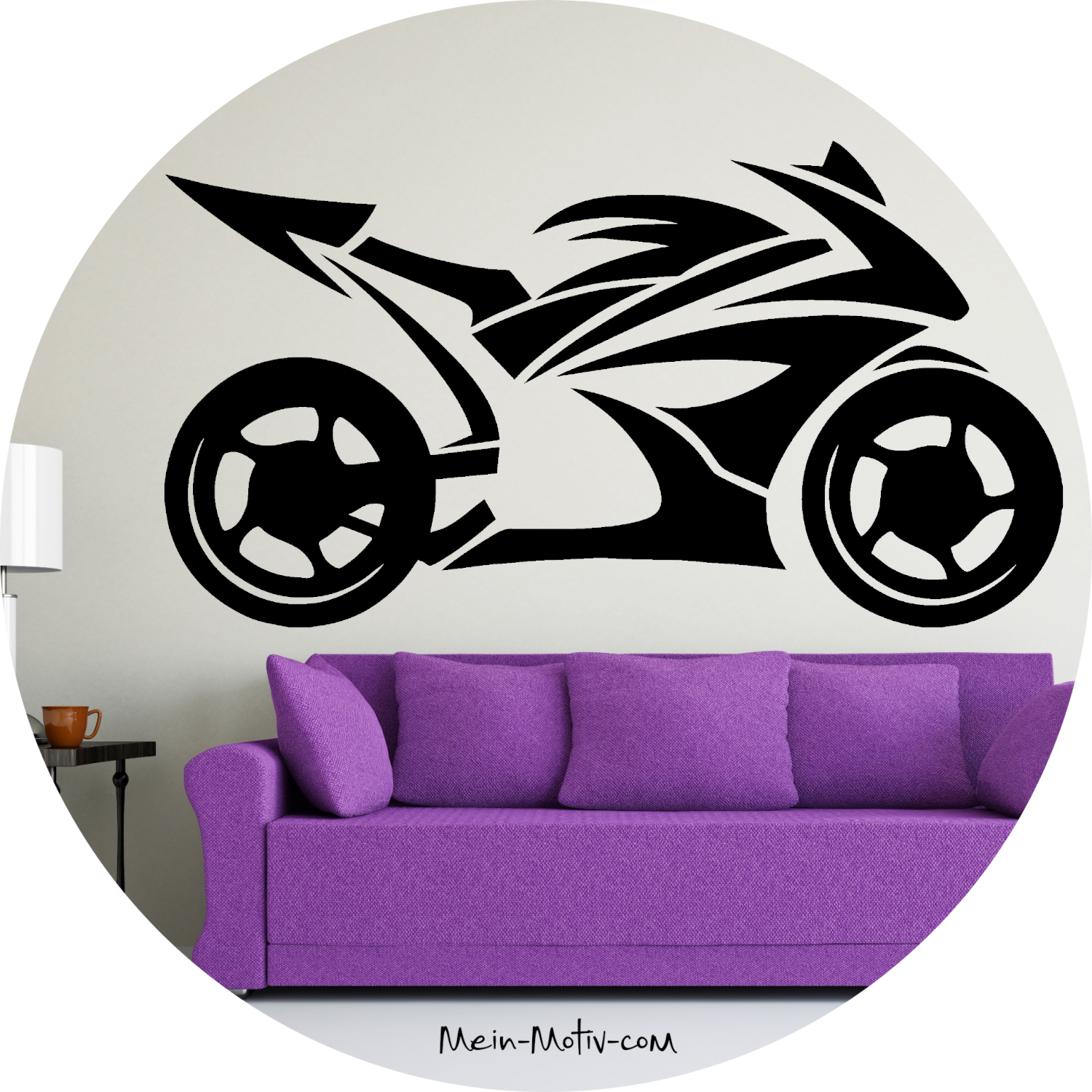 Wandtattoo Sportbike Tribal