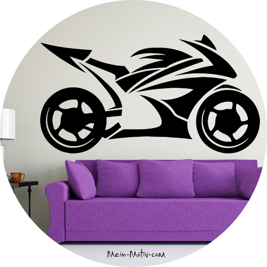 Wandtattoo Sportbike Tribal
