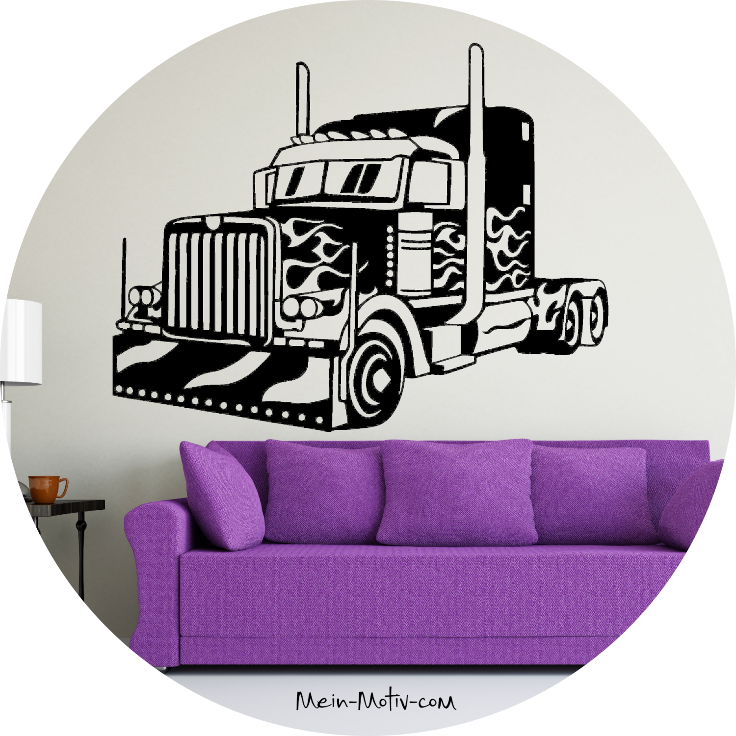 Wandtattoo US-Truck